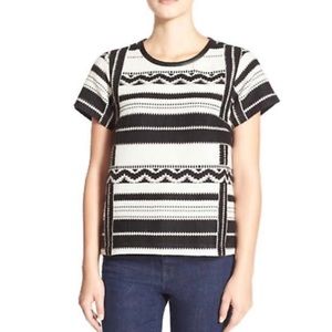 Madewell Jacquard Knit Southwest Boho Top size XS